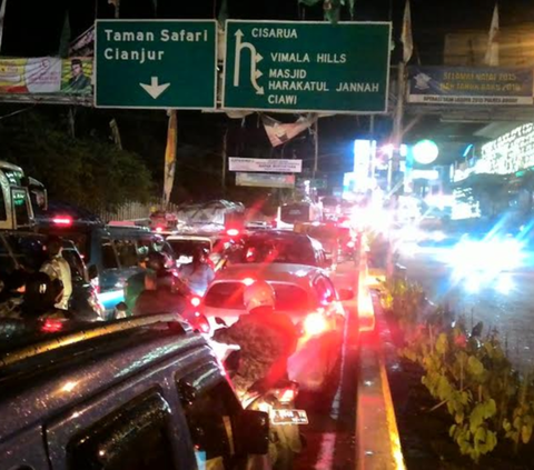 Puncak Arus Balik Nataru, 56.000 Kendaraan Melintas di Jalur Puncak Bogor