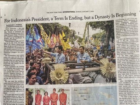 New York Times: 'The Indonesian President's Term Ends, but His Dynasty Begins'