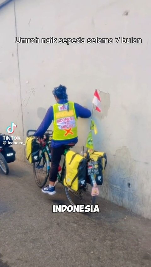 3 Pria Indonesia Ini Pergi Umrah Naik Sepeda, Tempuh Perjalanan selama 7 Bulan
