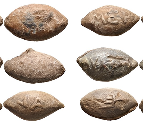Discovery of Ancient Slingshot Bullets, Carved with a Famous Roman Figure