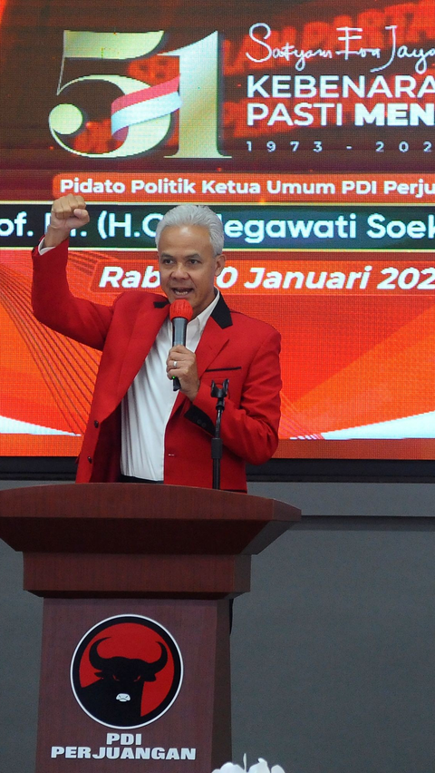 Ganjar Ungkap Harapannya ke Jokowi di HUT Ke-51 PDIP