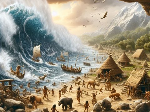 8000 Tahun Lalu Pernah Ada Tsunami yang Membinasakan seluruh Penduduk di Negara Ini