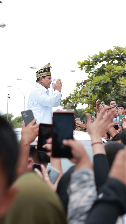 Cuti Sehari Gas Kampanye 3 Lokasi, Capres Prabowo Subianto Disambut Bak Presiden RI