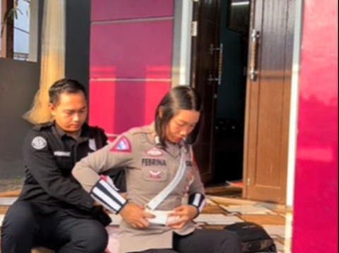 Romantisnya Suami Istri Sama-sama Polisi, Di Kantor Kerja Bareng di Rumah Kerja Bareng