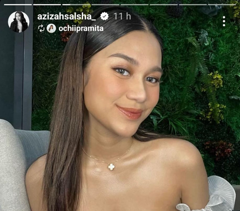Potret Cantik Menawan Azizah Salsha Hadiri Met Gala Replay 2023, Netizen 'Iri Sama Badannya Bagus Banget'