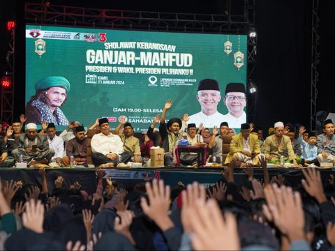 Puluhan Ulama dan Ribuan Warga Pekalongan Doakan Ganjar-Mahfud Menang Pilpres 2024