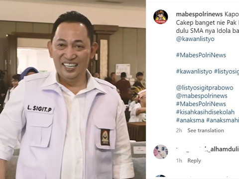 Jenderal Sigit Ajak Istri Pakai Seragam Putih Abu-Abu, Netizen Salah Fokus: Awet Muda ya Ibu Kapolri