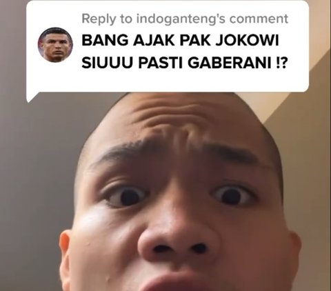 Jadi Sorotan Paspampres, Aksi Content Creator Cellos Ajak Presiden Jokowi Selebrasi ‘Siuuu’ Ala Ronaldo Ini Viral