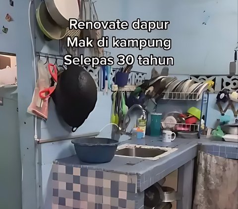 11 Potret Renovasi Dapur Ibu yang Sudah Terkesan Jadul dan Kumuh, Kini Jadi Terlihat Lebih Mewah