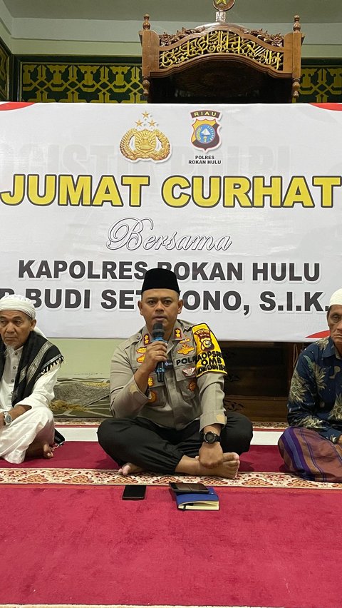 Terima Keluh Kesah Jemaah, Kapolres Rohul Gelar Subuh Keliling dan Jumat Curhat