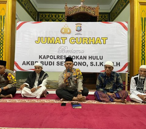 Terima Keluh Kesah Jemaah, Kapolres Rohul Gelar Subuh Keliling dan Jumat Curhat