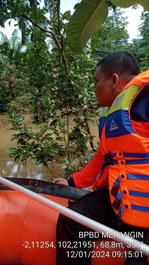 Banjir Rob Terjang 10 Kecamatan dan 25 Desa di Merangin, 1.094 Warga Mengungsi