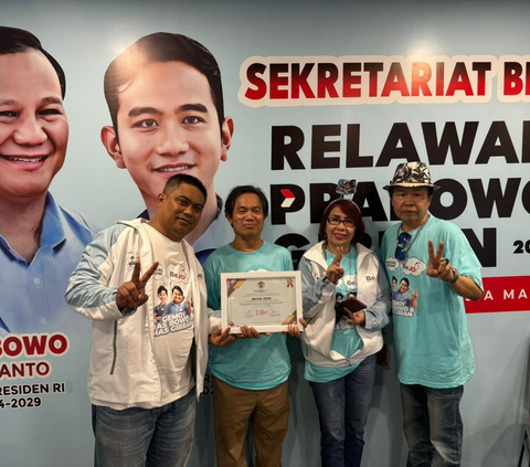 Relawan Benteng Jokowi Deklarasi Dukung Prabowo-Gibran Satu Putaran