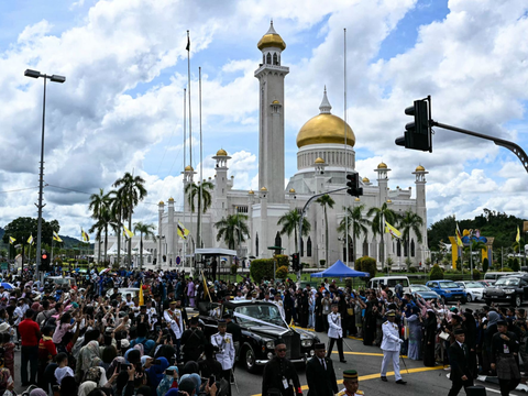 FOTO: Melihat Puncak Pernikahan Pangeran Mateen-Anisha Rosnah Bertabur Kemewahan di Bandar Seri Begawan, Brunei Darussalam