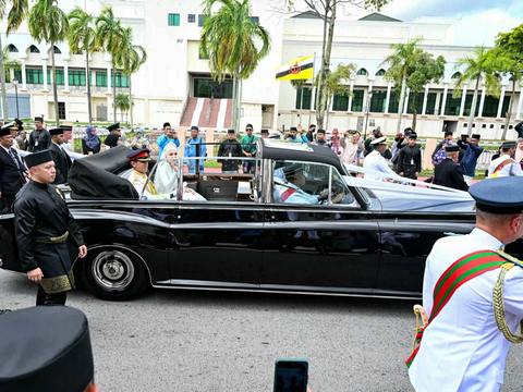 FOTO: Melihat Puncak Pernikahan Pangeran Mateen-Anisha Rosnah Bertabur Kemewahan di Bandar Seri Begawan, Brunei Darussalam