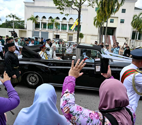 FOTO: Melihat Puncak Pernikahan Pangeran Mateen-Anisha Rosnah Bertabur Kemewahan di Bandar Seri Begawan, Brunei Darussalam