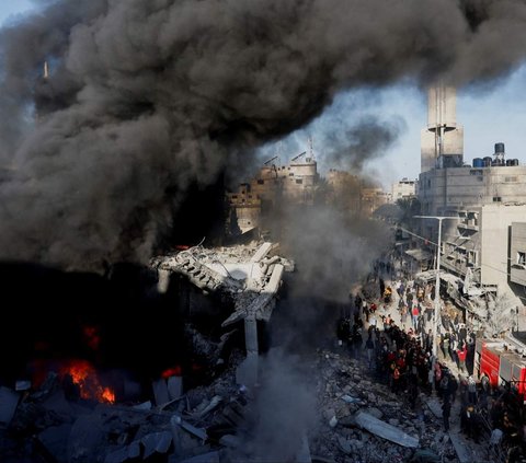 FOTO: Potret Memilukan Warga Jalur Gaza Lebih dari 100 Hari Dibombardir Israel