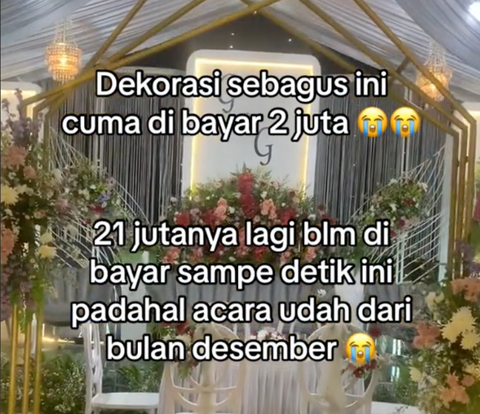 Klien Nunggak Bayar Paket Wedding Tergolong Murah, Bikin Warganet Iba