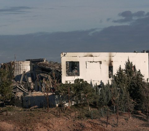 FOTO: Hancur Lebur, Begini Kondisi Bangunan Diduga Markas Mata-Mata Israel di Irak yang Dibombardir Iran