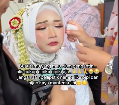 Viral Pengantin Menangis Akibat Ulah Tamu Undangan, Terpaksa Makeup Ulang
