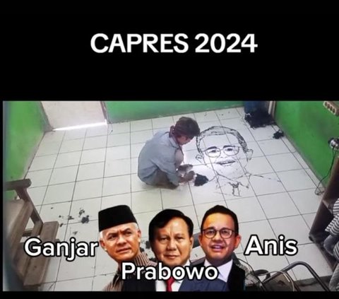 Pria Tukang Cukur Ini Gambar Jokowi dan Capres dari Serpihan Rambut, Hasilnya Keren Banget