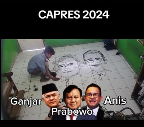 Pria Tukang Cukur Ini Gambar Jokowi dan Capres dari Serpihan Rambut, Hasilnya Keren Banget