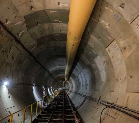 FOTO: Inilah Penampakan Terowongan Bawah Tanah MRT di Dekat Monas