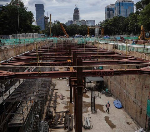 FOTO: Inilah Penampakan Terowongan Bawah Tanah MRT di Dekat Monas