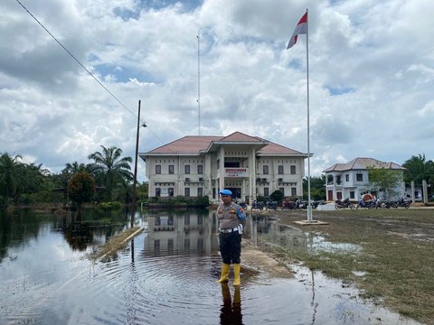 Dua Kantor Camat Kebanjiran, Polres Rohil Cari Lokasi untuk Logistik Pemilu