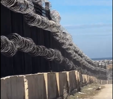 Penampakan Tembok Perbatasan Mesir dengan Gaza, Sungguh Sadis Benar-benar Jadikan Penjara Terbesar di Dunia
