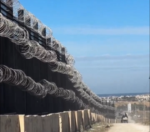 Penampakan Tembok Perbatasan Mesir dengan Gaza, Sungguh Sadis Benar-benar Jadikan Penjara Terbesar di Dunia