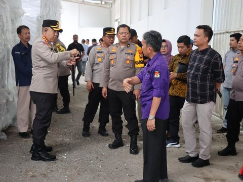 Jelang Pemilu, Kapolresta Pekanbaru Cek Gudang Logistik KPU