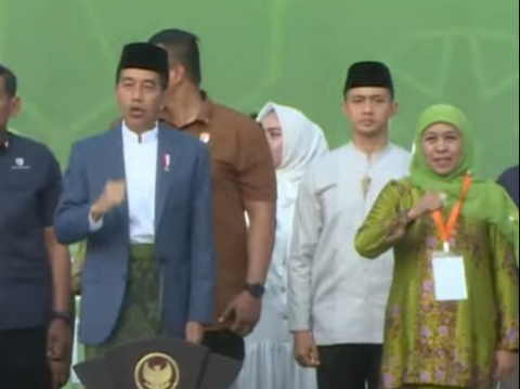 Puja-puji Khofifah untuk Jokowi pada Harlah Ke-78 Muslimat NU