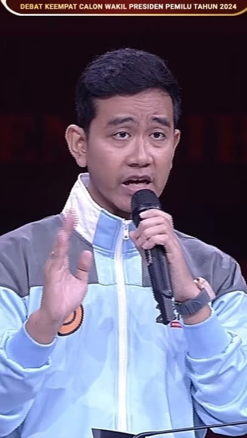 Debat Cawapres, Gibran Pakai Jaket Biru Berlogo Klan Uzumaki di Film Naruto<br>