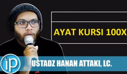 Ayat kursi yang dilantunkan oleh Ustadz Hanan Attaki telah diunggah melalui saluran YouTube Media Hijrah TV.