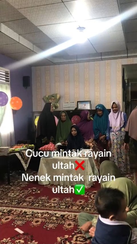 Viral Seorang Nenek Minta Ulang Tahunnya Dirayakan, Intip Momennya