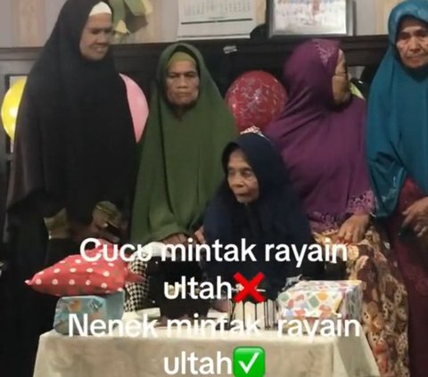 Viral Seorang Nenek Minta Ulang Tahunnya Dirayakan, Intip Momennya