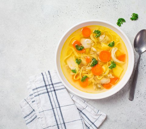 Warm and Savory Yellow Chicken Soup Recipe