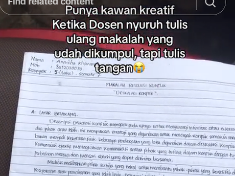 Funny Moment of a Student Getting a Paper Assignment from a Lecturer, Written in Full Handwriting, Who Knows Who is at Fault