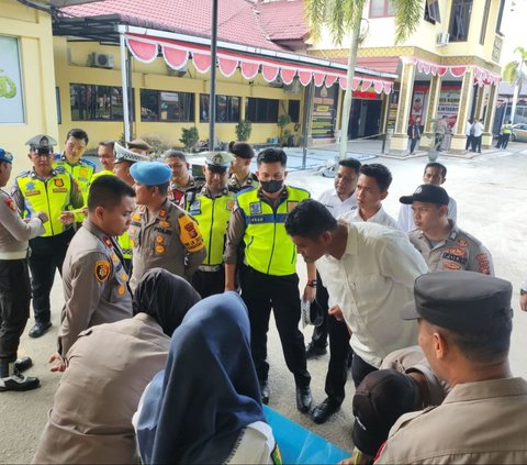 Jelang Pemilu 2024, Polres Kampar Tes Urine Seluruh Personel