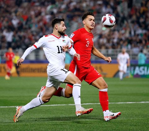 FOTO: Cetak Sejarah, Palestina Lolos ke 16 Besar Piala Asia Usai Bantai Hong Kong 3-0