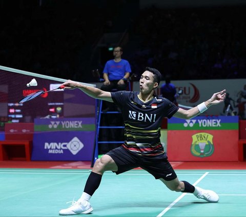 FOTO: Hasil Indonesia Masters 2024: Kandas, Jonatan Christie Gagal Pertahankan Gelar