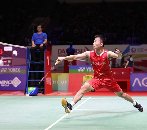 FOTO: Hasil Indonesia Masters 2024: Kandas, Jonatan Christie Gagal Pertahankan Gelar