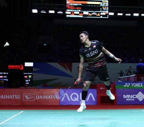 FOTO: Hasil Indonesia Masters 2024: Kandas, Jonatan Christie Gagal Pertahankan Gelar