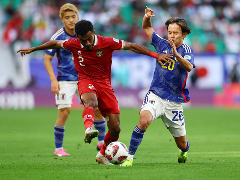 FOTO: Momen Sengit Indonesia Vs Jepang di Laga Terakhir Grup D Piala Asia 2023, Gol Penalti & Bunuh Diri Antar The Samurai Blues ke 16 Besar