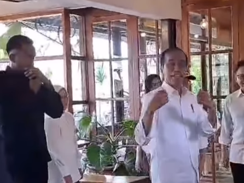 Unexpected Moment: Restaurant Guest Invites Jokowi to Cipika-Cipiki, Netizens Say: 