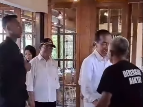 Unexpected Moment: Restaurant Guest Invites Jokowi to Cipika-Cipiki, Netizens Say: 