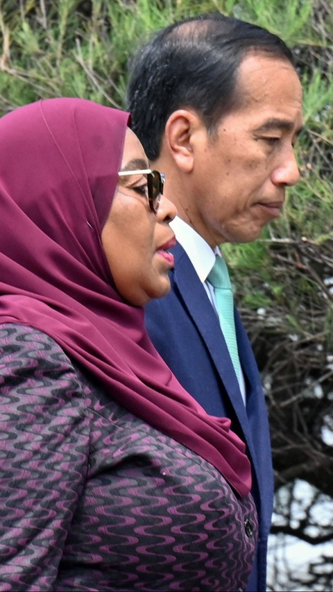 FOTO: Jokowi Terima Kunjungan Presiden Tanzania Samia Suluhu Hassan di Istana Bogor