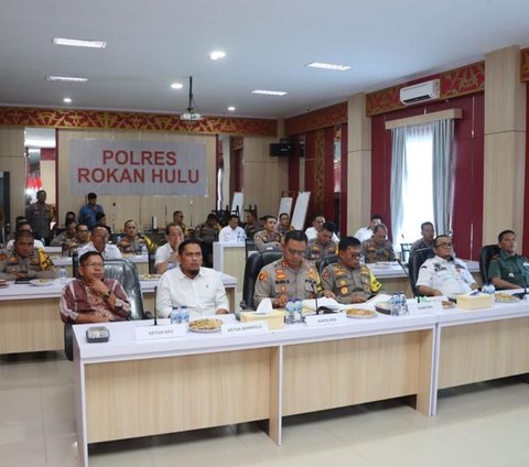 Polres Rohul Gandeng KPU dan Bawaslu Perkuat Sinergitas Amankan Pemilu 2024