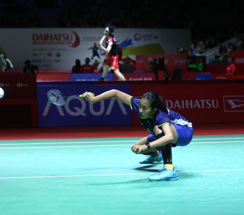 FOTO: Gagal Lolos ke 16 Besar Indonesia Masters 2024, Putri KW Kecewa Dikalahkan Wakil Jepang Natsuki Nidaira